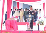 Tampak Gagah Berani, AKBP Safi’i Nafsikin Pimpin Upacara Penurunan Upacara HUT RI ke 78