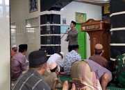Safari Jum’at di Masjid Taqwa Kelurahan Jaya, Kompol Saharuddin : Mari Wujudkan Sitkamtibmas Yang Kondusif