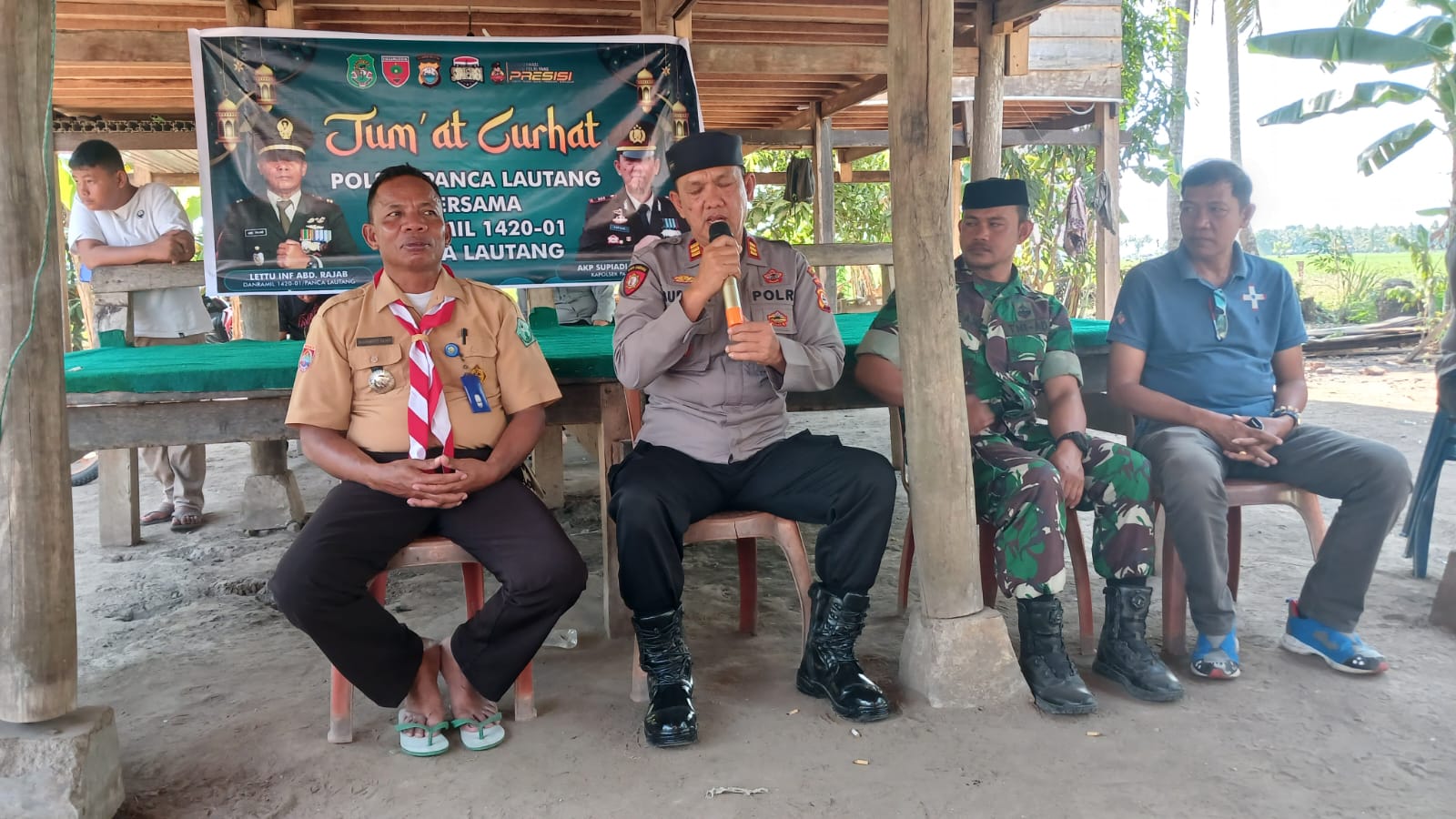 Jumat Curhat , AKP Supiadi Dengar Curhatan Masyarakat Wanio Timoreng