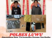 Polres Luwu Mengamankan Dua Orang Terduga Pelaku Penyalagunaan Narkotika Jenis Ganja