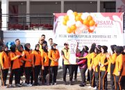 Sambut HKGB dan HUT Polwan, Polres Soppeng Bersama Bhayangkari Gelar Olahraga Bersama dan Jalan Santai