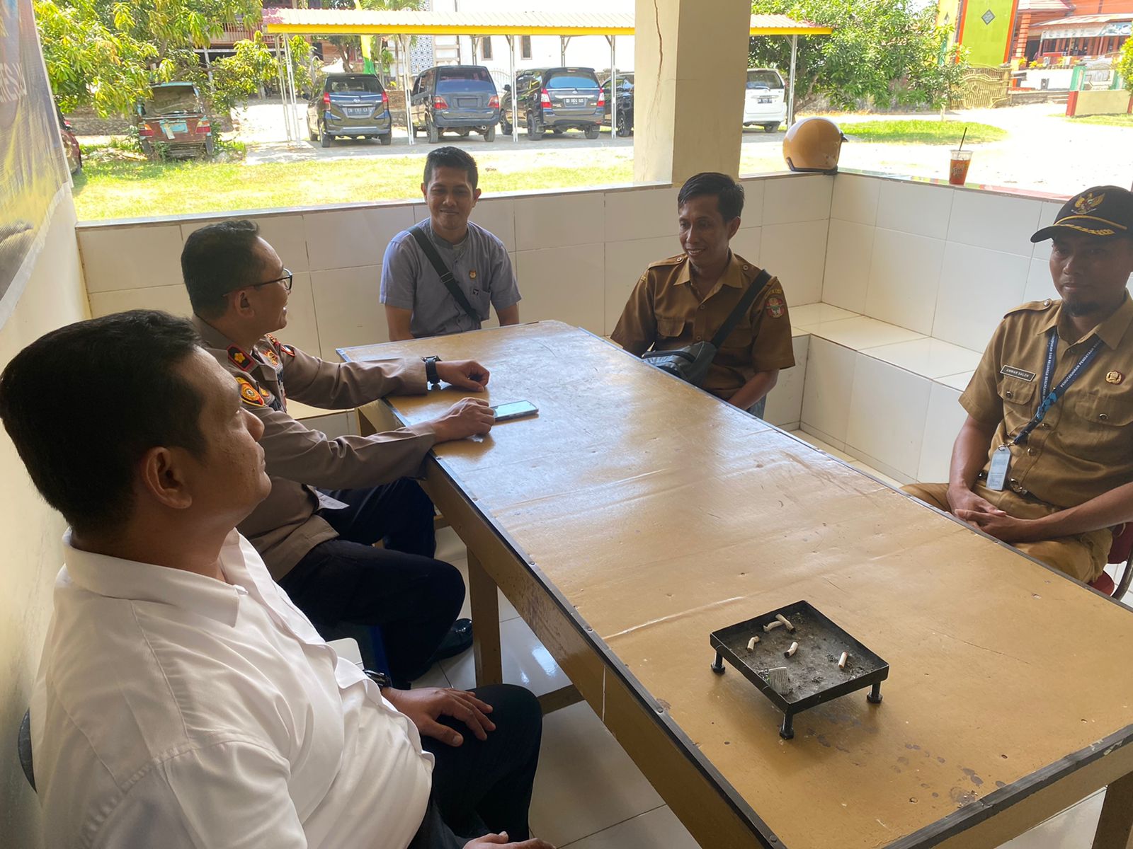 Ini Penyampaian Kapolsek Andi Mahdin Saat Silaturahmi Dengan PPK Pitumpanua