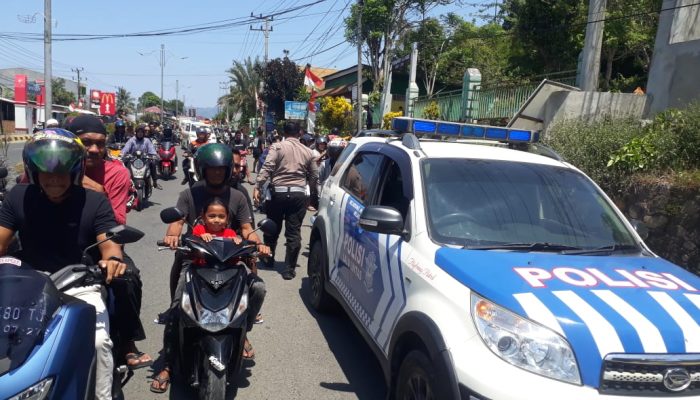 Sat Lantas Polres Palopo Lakukan Pengawalan Jenasah Ke Pemakaman