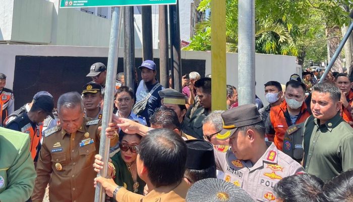 Kapolres Luwu Hadiri Pergantian Nama Jalan Cenderawasih Menjadi Jalan Opu Daeng Risaju di Makassar