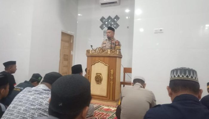 Polres Soppeng Gelar Safari Subuh Bersama Jamaah Masjid Al – Ittihad Lapajung Barat