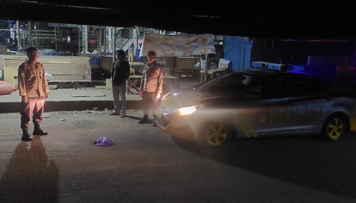 Menyasar Titik Rawan Kejahatan, Polsek Watang Sawitto Laksanakan Patroli Blue Light