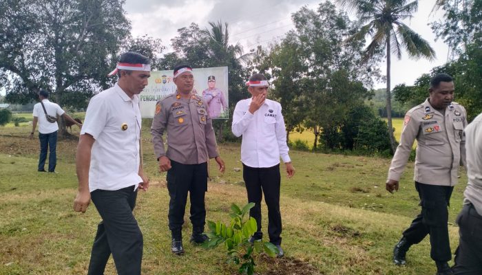 Polsek Majauleng Polres Wajo Gelar POLRI Lestarikan Negeri Penghijauan Sejak Dini