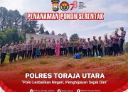 Polres Toraja Utara Gelar Penanaman Pohon Serentak Wujud Peduli Penghijauan