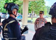 Wakapolres Wajo Sambut Tim Patroli Kamandahan Bataliyon C Pelopor Brimob Bone