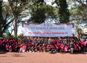 Bhayangkara Putri Polres Luwu Gelar Olah Raga Bersama Jelang HUT Polwan Ke-75