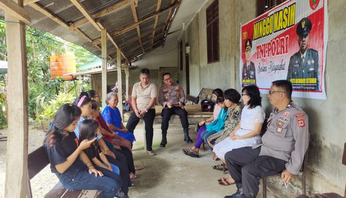 Kapolsek Pitumpanua Pimpin Pelaksanaan Minggu Kasih di Gereja GPDI Bukit Sion