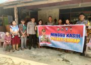 Personel Polsek Panca Rijang Gelar Minggu Kasih di Kompleks SMKN 4 Desa Kulo