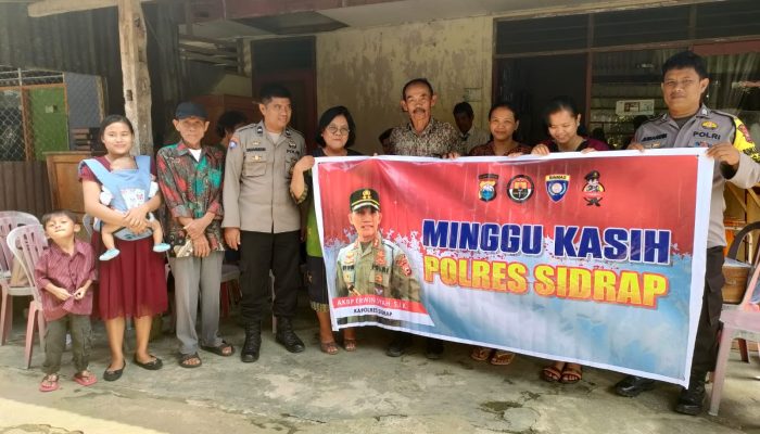 Personel Polsek Panca Rijang Gelar Minggu Kasih di Kompleks SMKN 4 Desa Kulo