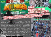 Gubernur Sulsel Laksanakan Jalan Santai Anti Mager Di Kota Pare-Pare, Ini Himbauan Kasat Lantas Polres Pare-Pare