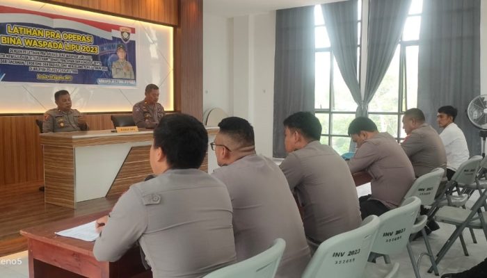 Polres Toraja Utara Gelar Lat Pra Ops Bina Waspada Lipu 2023