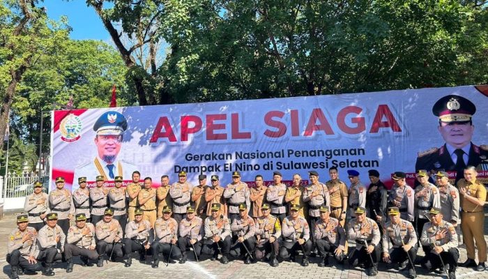 Kapolres Luwu Hadiri Apel Siaga Gerakan Nasional Penanganan Dampak El Nino : Waspada Karhutla Dan Optimalkan Jaringan Irigasi