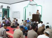 Lanjutan Program Safari Subuh di Masjid Aisyah Buccello, Kapolres Soppeng : Sambut Pemilu 2024 Dengan Damai