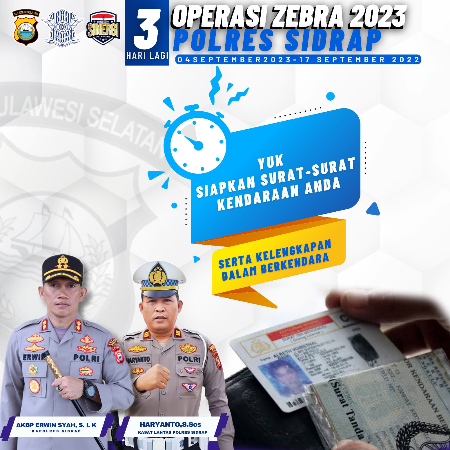 Operasi Zebra Pallawa 2023 Segera Dilaksanakan, Kapolres Sidrap Tekankan Prioritas Pelanggaran Yang Akan Ditindak