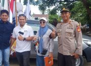 Personil Polsek Majauleng Polres Wajo Giat Pengawalan dan Pengamanan Kirab Pemilu 2024