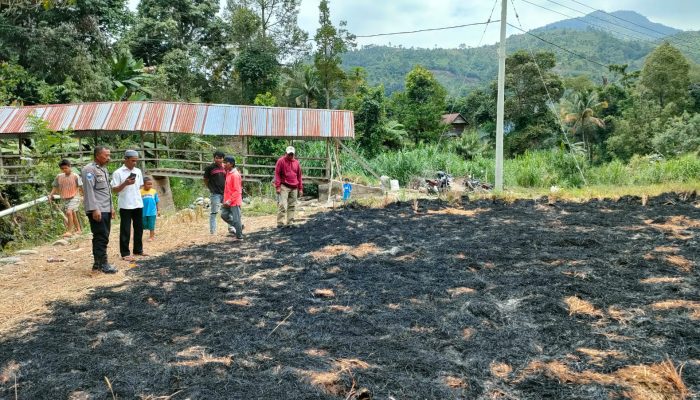Titik Api Terdeteksi Di Kecamatan Pitu Riase, Kapolsek Sigap Turunkan Personil Cek Lokasi