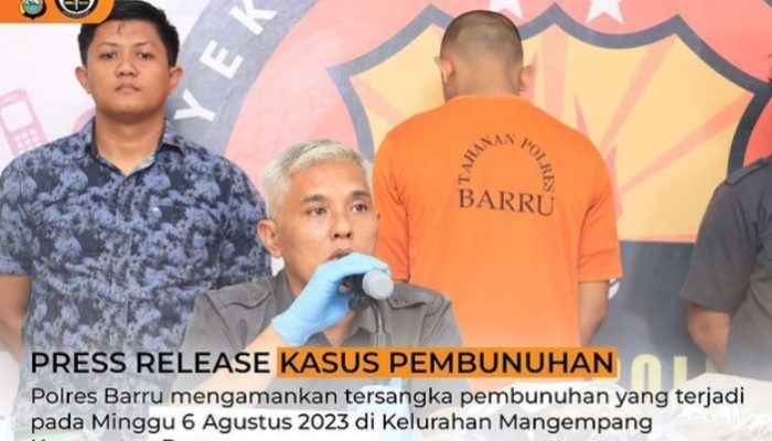 Polres Barru Rilis Hasil Ungkap Pelaku Pembunuhan