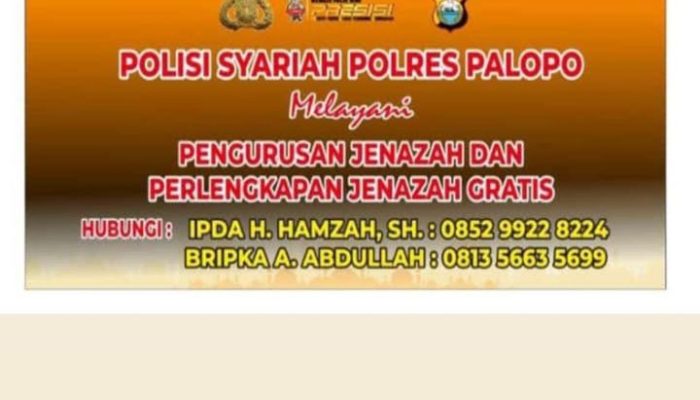 Polisi Syariah Hadir Di Kota Palopo, Buka Pelayanan Pengurusan Jenasah Secara Gratis