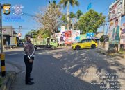 Sat Lantas Polres Pinrang Rutin Laksanakan Giat Gatur Lalin Pada Pagi Hari