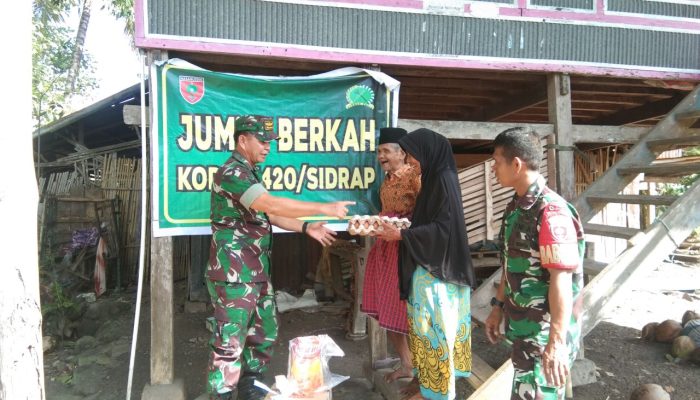 Aksi Mulia Koramil 1420-02 Tellu Limpoe: Jumat Berkah di Rumah Warga Terbantu”Dalam Semangat Sosial, Koramil Tellu Limpoe Sambut Jumat dengan Kegiatan Bermanfaat