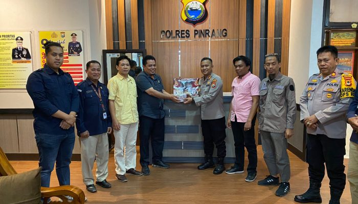 Kapolres Pinrang Menerima Kunjungan Ketua KPU Pinrang