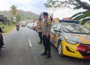 Kapolsek Pammana Polres Wajo Pimpin Pengamanan dan Pengawalan Kirap Pemilu