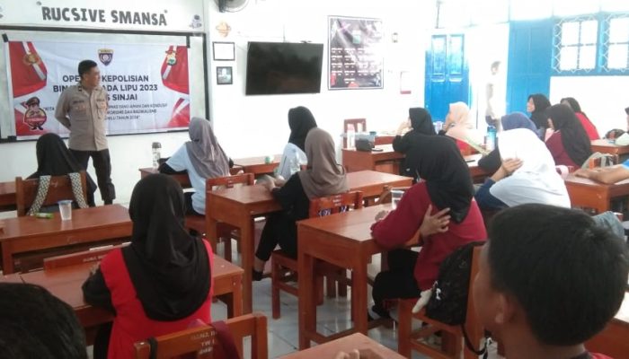 Ops Bina Waspada Hari Ke-8, Sat Binmas Polres Sinjai Kembali Beri Penyuluhan di Sekolah