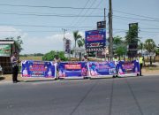 Ops Zebra, Sat Lantas Polres Gowa Himbau Masyarakat Tertib Berlalu Lintas Dengan Menggunakan Spanduk