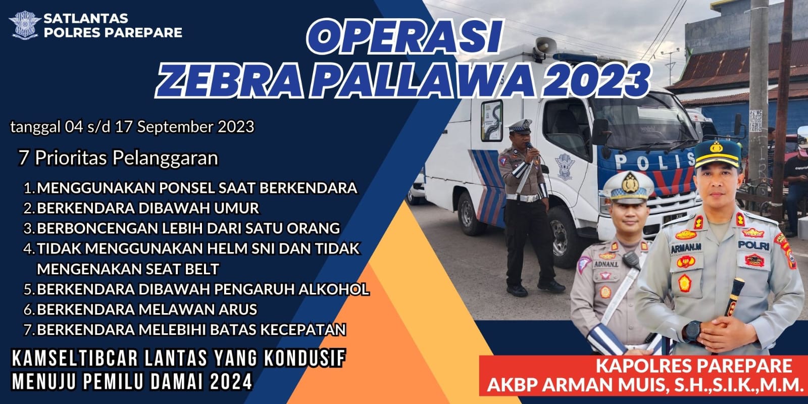 Bebagai Cara Dilakukan Kasat Lantas Polres Parepare Untuk Edukasi Tertib Lalin ke Masyarakat