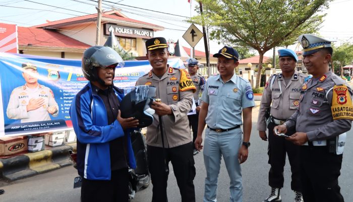 Kapolres Palopo Pimpin Pelaksanaan Kampanye Keselamatan Berlalulintas