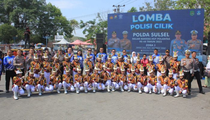 Dandim 1420 Sidrap Turut Serta dalam Apel Pembukaan Lomba Polisi Cilik untuk Memeriahkan HUT Polantas Ke-68