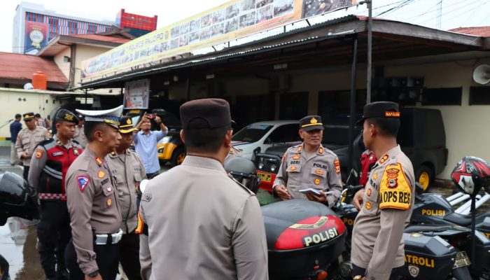 Kapolres Pimpin Pengecekan Sarpras Polres Palopo Jelang Pemilu 2024