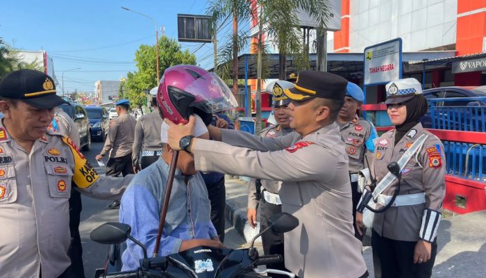 Polres Pinrang Gelar Kampanye Keselamatan Operasi Zebra Pallawa 2023