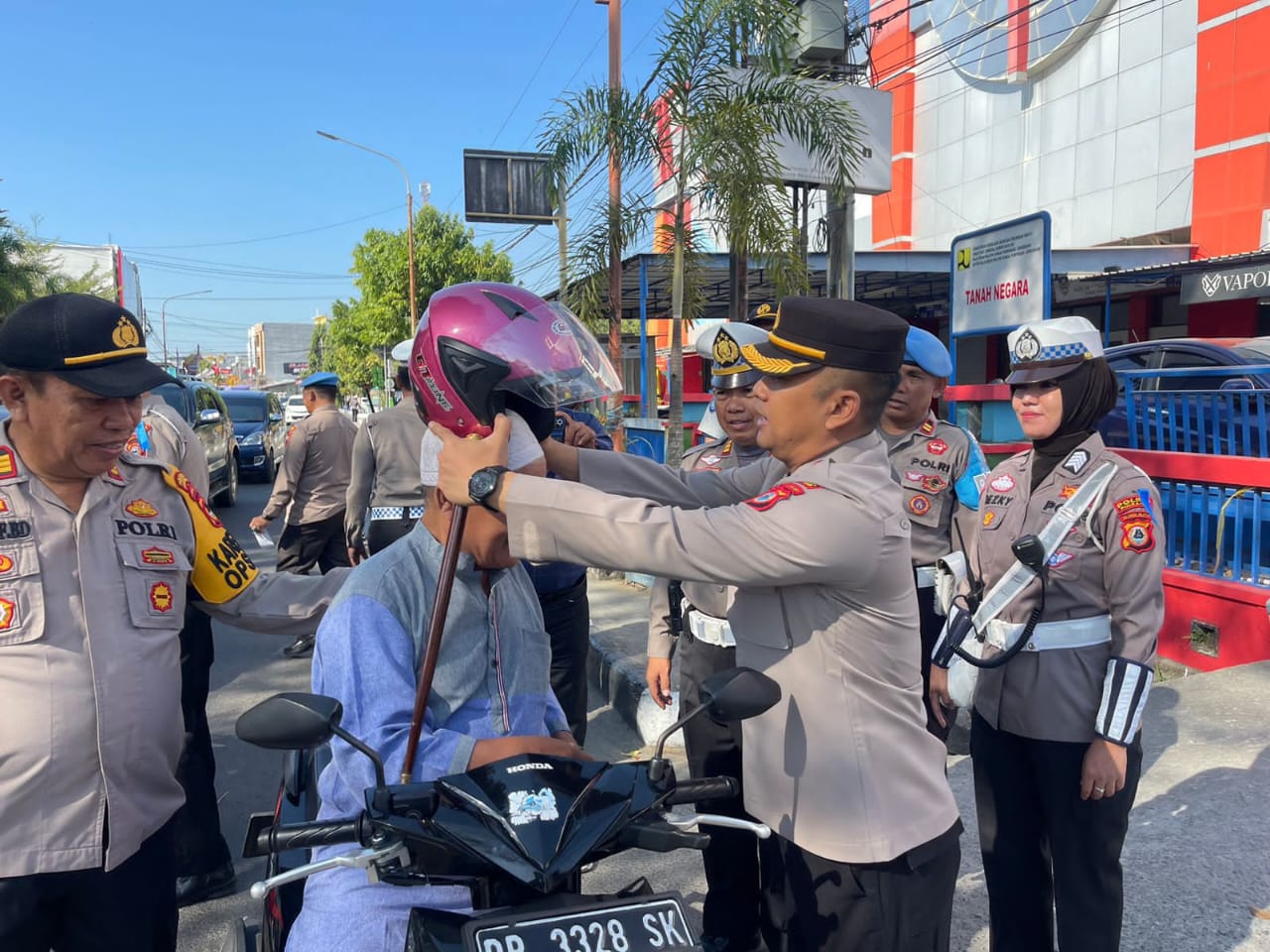 Polres Pinrang Gelar Kampanye Keselamatan Operasi Zebra Pallawa 2023