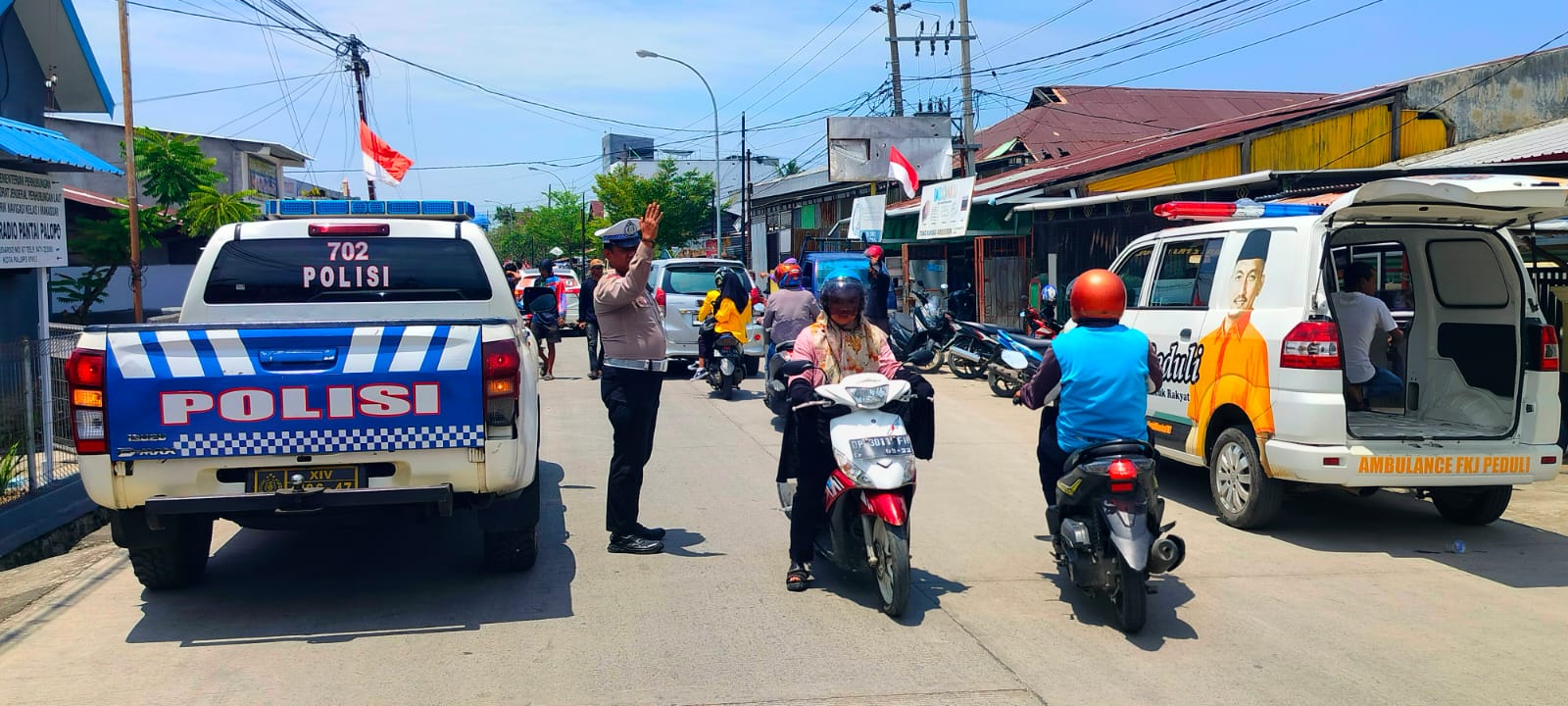 Terus Maksimalkan Pelayanan, Sat Lantas Polres Palopo Lakukan Pengawalan Jenasah