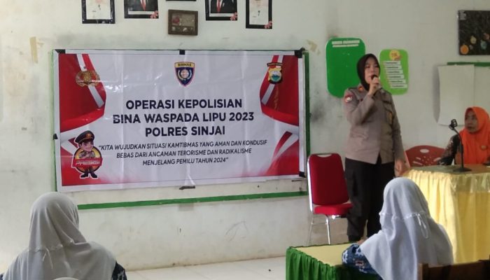 Hari Ke-11 Ops Bina Waspada, Sat Binmas Polres Sinjai Berikan Penyuluhan di MTS Ikhwan