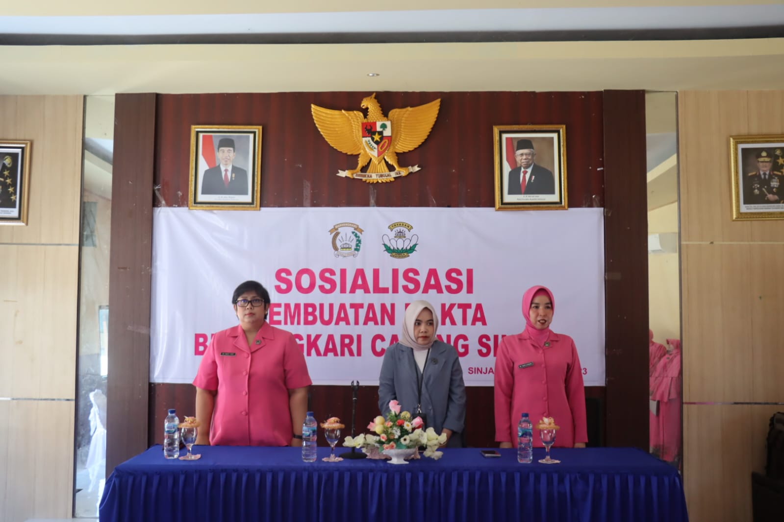 Bhayangkari Cabang Sinjai Gelar Pertemuan Rutin Dirangkaikan Sosialiaasi e-KTA