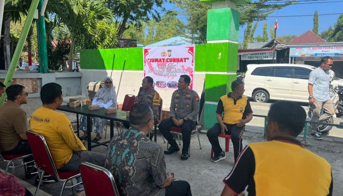 Polsek KPN Bersatu Dengan Komunitas Jogging Pada Kegiatan Jumat Curhat