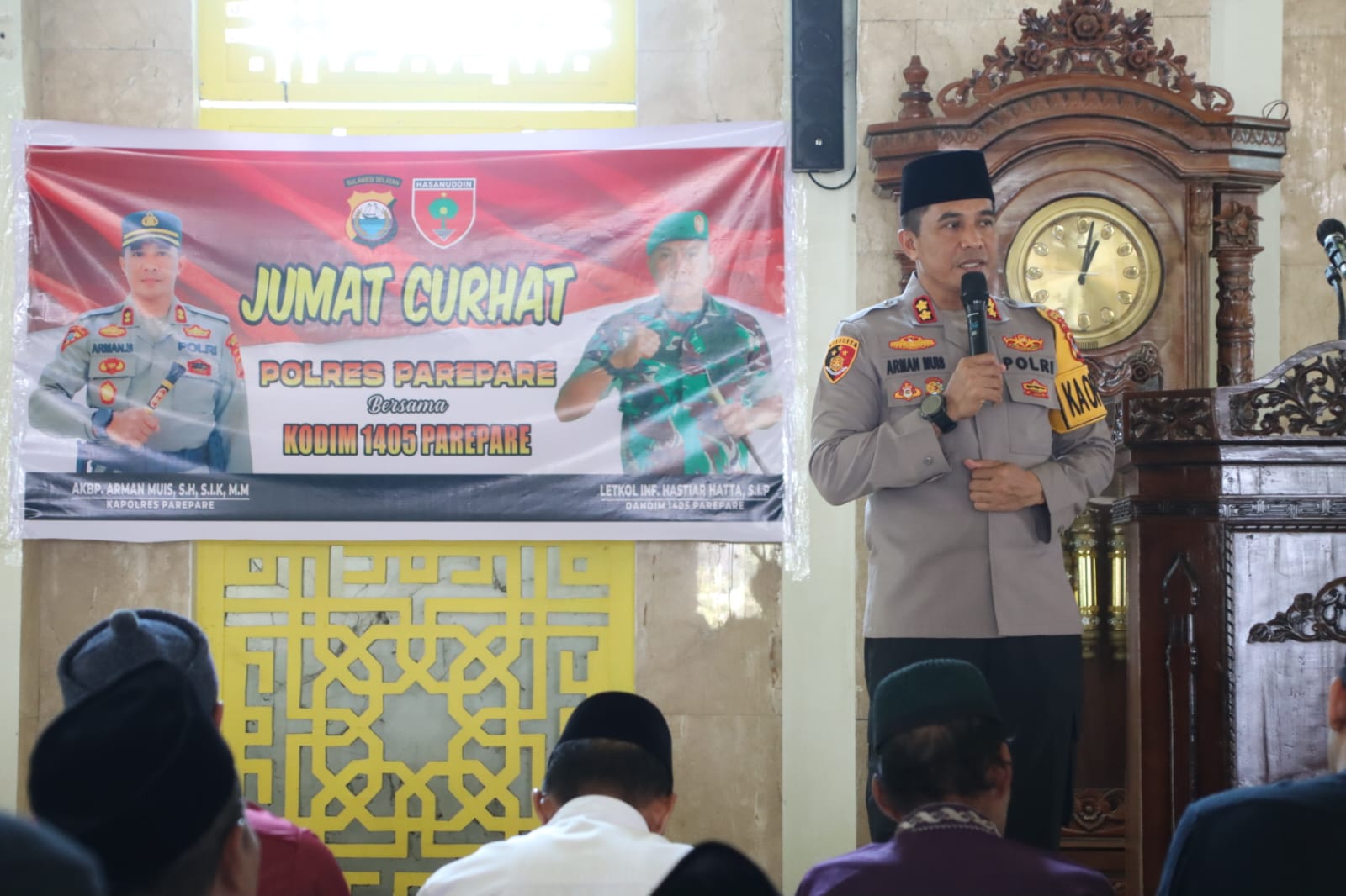 Kapolres Parepare Jumat Curhat Di Masjid Agung, Jamaah Ungkap Fakta !!!
