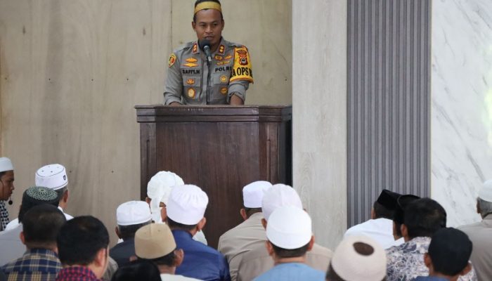 Kapolres Polopo Sampaikan Ini Saat Laksanakan Safari Jum’at di Masjid Babutaqwa