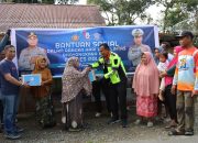 HUT Lalulintas Bhayangkara Ke 68, Kapolres Palopo Salurkan Bantuan Ke Kaum Duafa