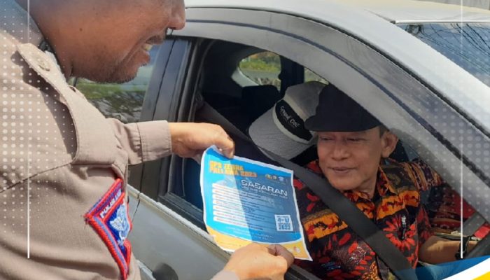 Hari Ke-7 Ops Zebra, Satlantas Polres Bone Sasar Pasar Kampanye Keselamatan Berlalu Lintas
