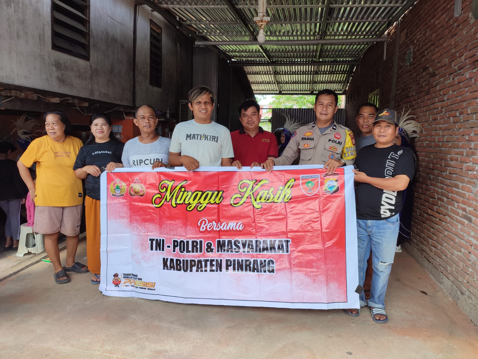 Tindak Lanjut Program Mabes Polri, Polsek Watang Sawitto Polres Pinrang Laksanakan Minggu Kasih