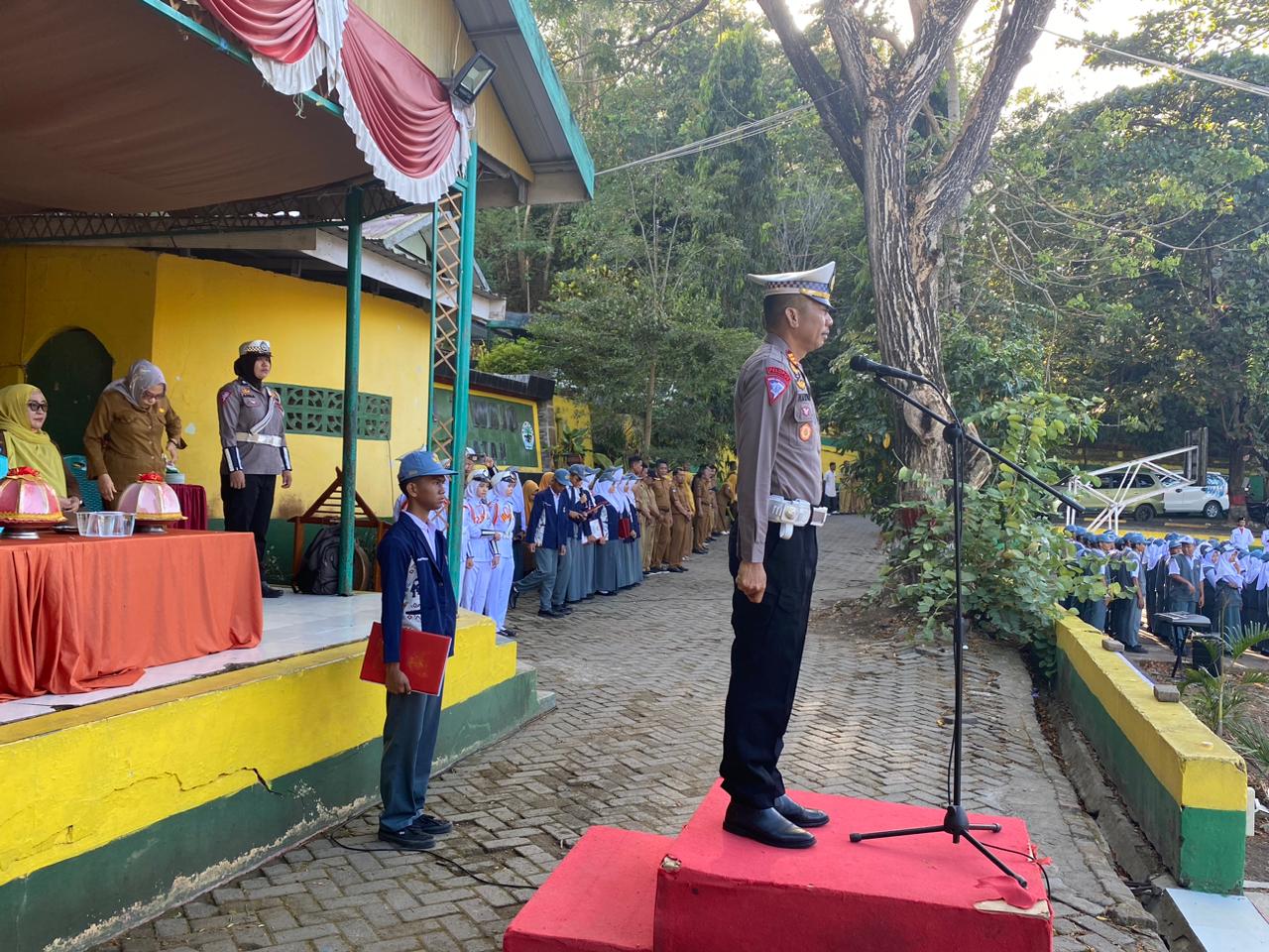 Kasat Lantas Polres Wajo Melakukan Goes To School ke SMAN 7 Wajo