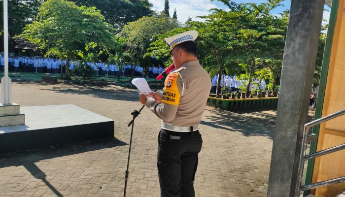Ops Zebra Pallawa 2023, Kasat Lantas Polres Luwu Laksanakan Police Go To School