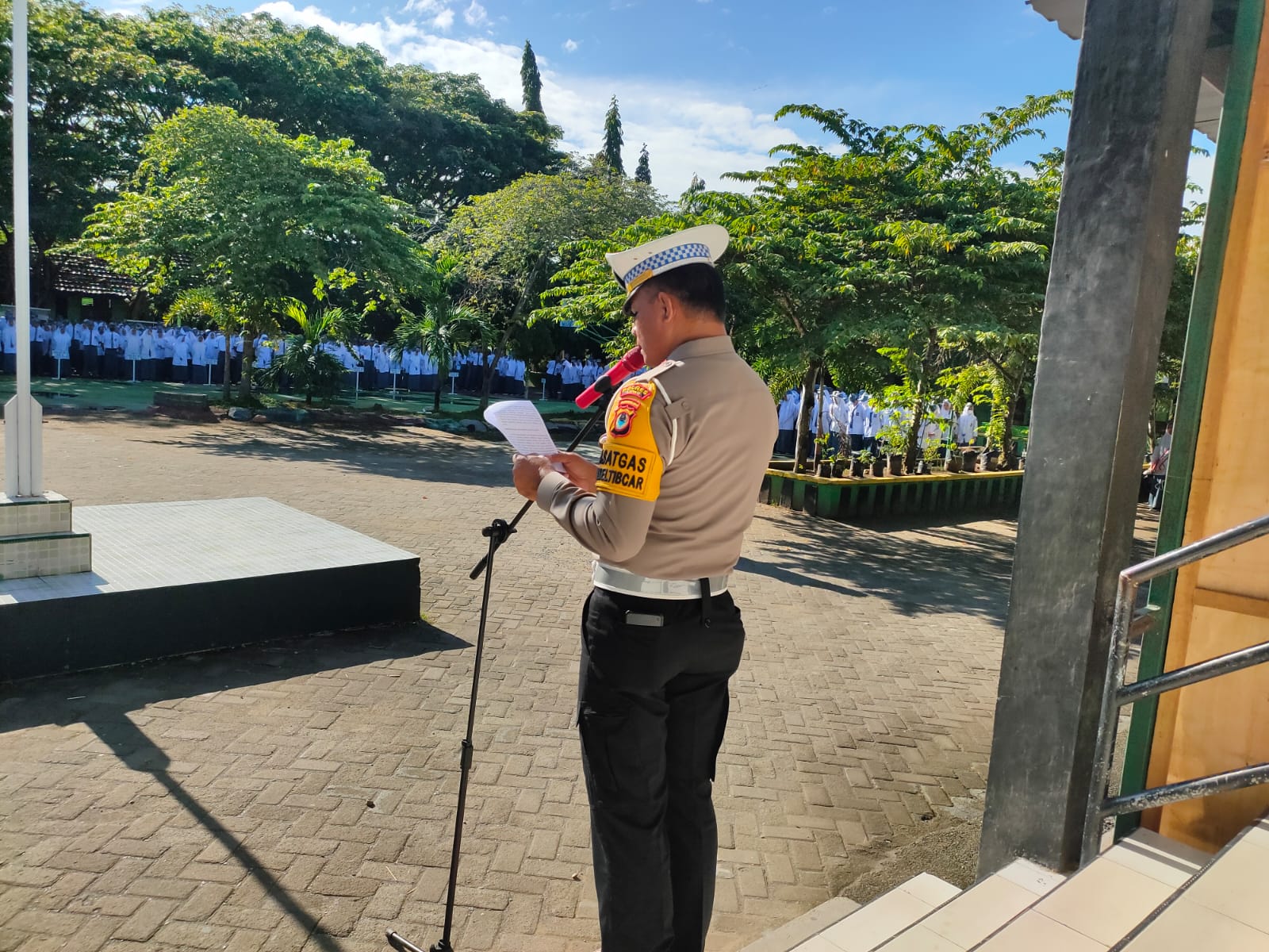Ops Zebra Pallawa 2023, Kasat Lantas Polres Luwu Laksanakan Police Go To School